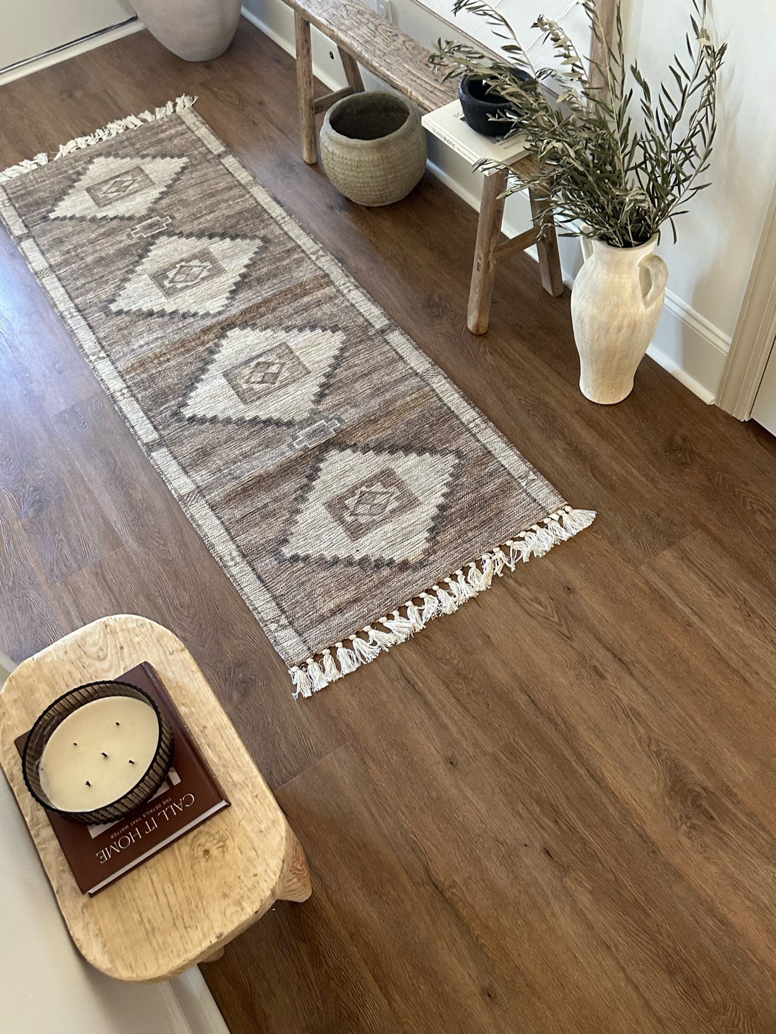 Entryway! 
Vintage bench
Skinny bench
Stool
Senufo stool
Runner
Entryway runner
Entryway decor 
Stems
Olive stems
Planter 

#LTKhome #LTKHoliday #LTKSeasonal