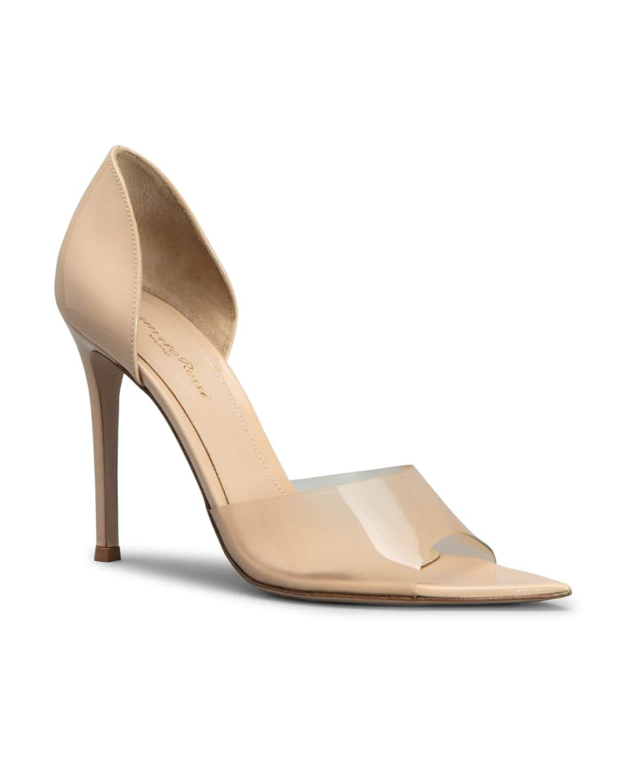 Gianvito RossiBree 105mm Pexi Peep-Toe d'Orsay High-Heel Sandals | Neiman Marcus