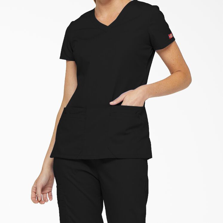 Women's EDS Signature V-Neck Scrub Top with Pen Slot | Dickies