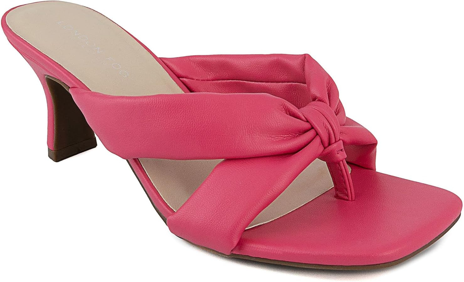 LONDON FOG Womens Louelle Dress Sandal Womens comfort Heeled Sandals | Amazon (US)