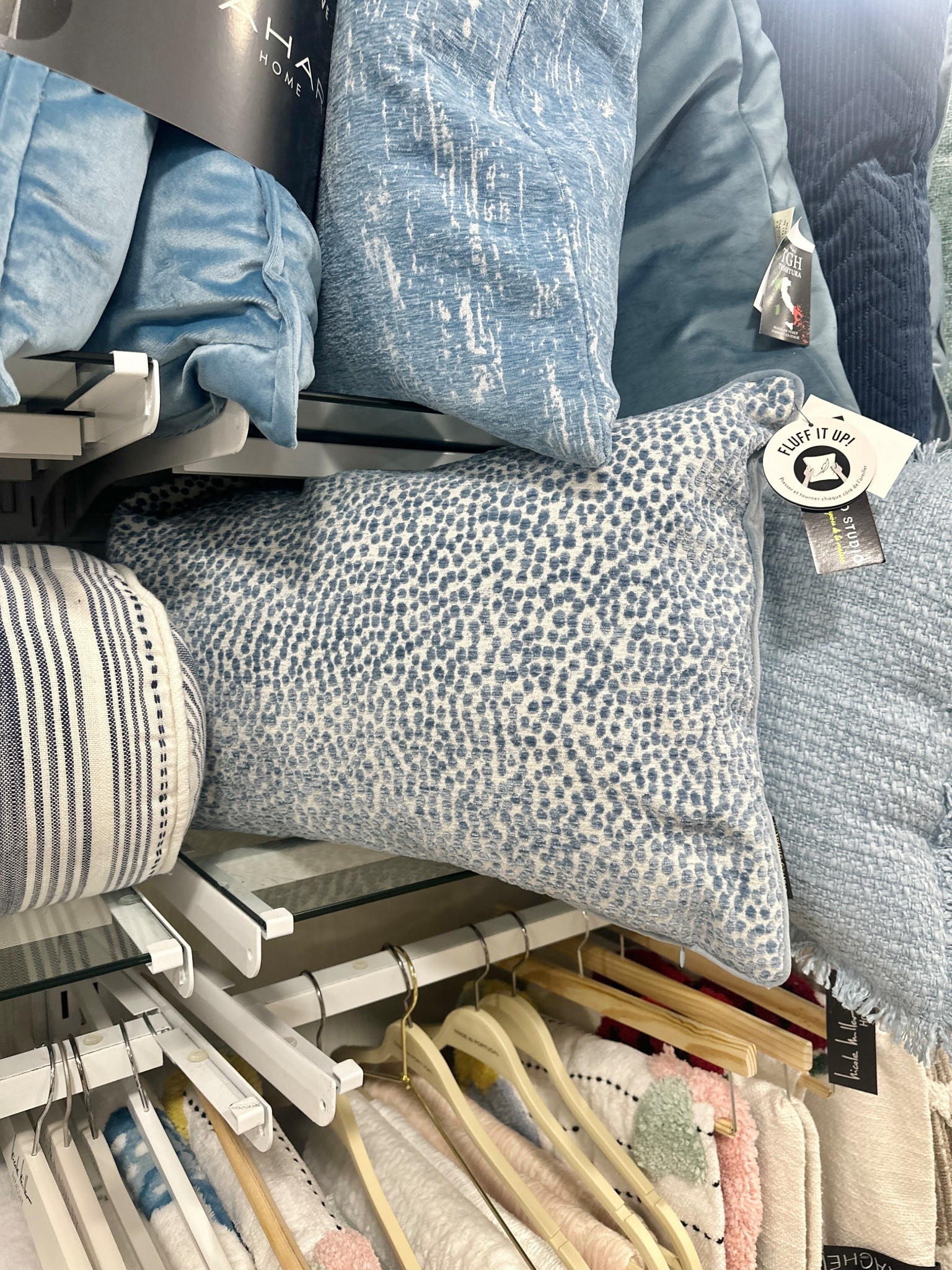 Tjmaxx pillow with feather insert $25 blue pillows 

#LTKFindsUnder50 #LTKSaleAlert #LTKHome