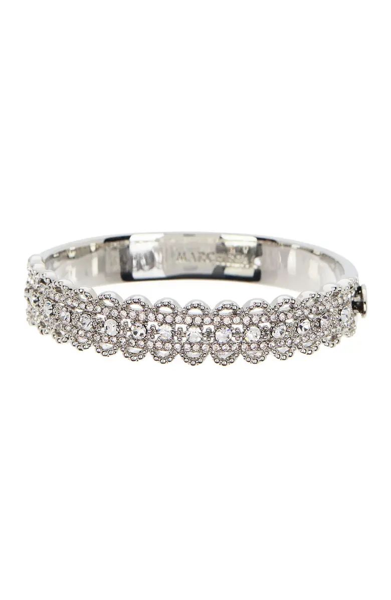 Marchesa Pave Crystal Filigree Bangle Bracelet | Nordstrom | Nordstrom