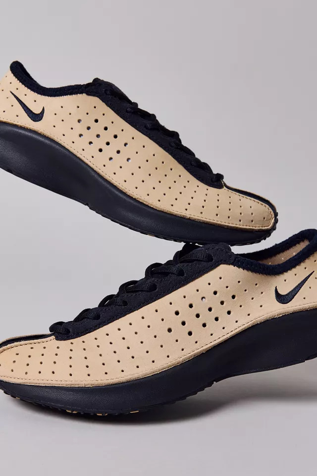Nike Women's Air Superfly Leather Sneakers in Linen/Black/Black, Women's at Urban Outfitters | Urban Outfitters (US and RoW)