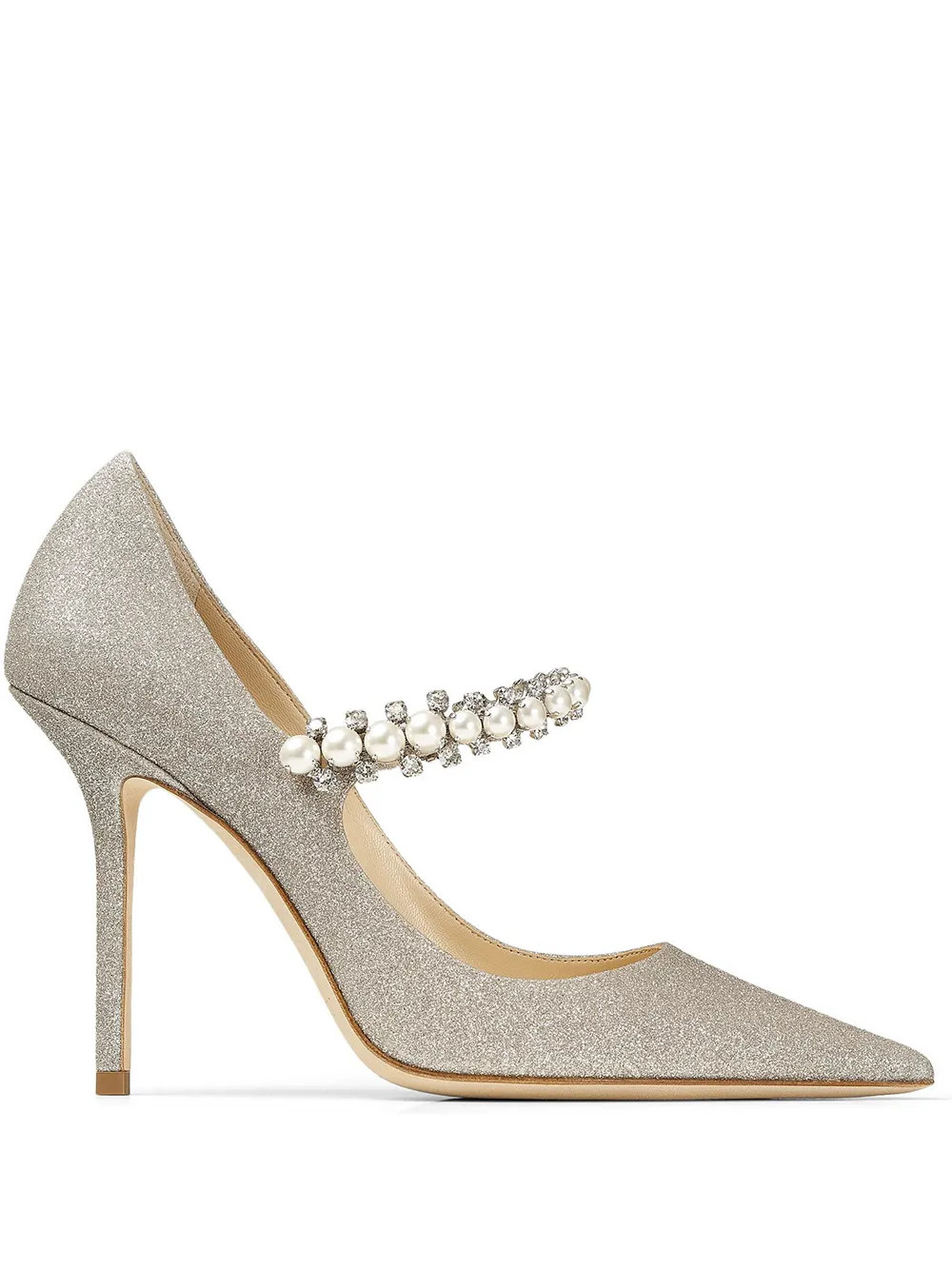 Baily 100mm pearl-embellished pumps | Farfetch Global
