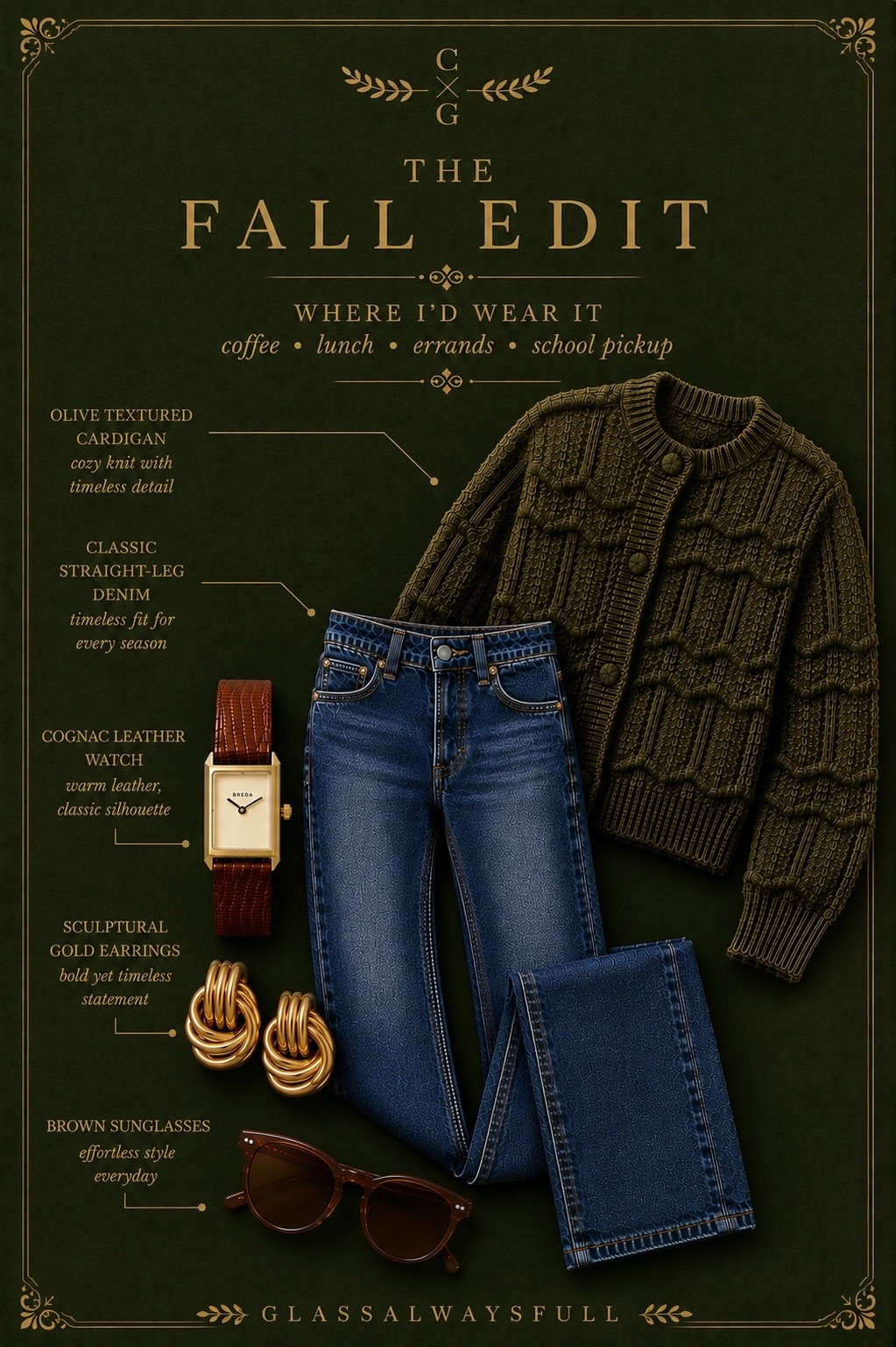 The fall edit, timeless fall outfit, classic straight leg jeans, Ralph Lauren fall, truck fall, pumpkin patch outfit, fall staples, old money jewelry, chunky textured sweater that is the perfect color.

#LTKootd #LTKSeasonal #LTKOver40