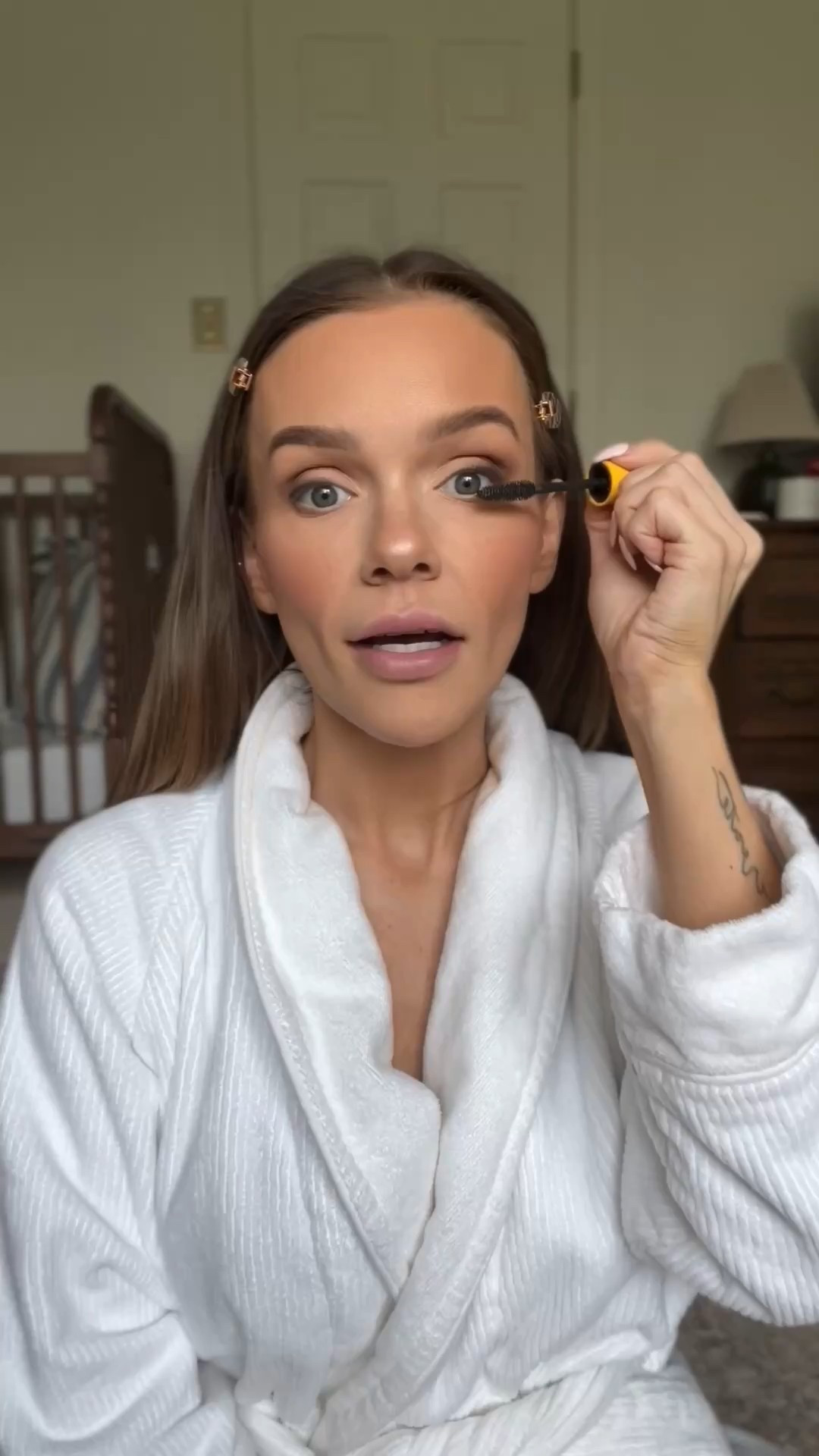 A talk through of my makeup routine + application tips! 
(Full video on Instagram) 

Foundation shade 175 
Corrector shade Cherry Blossom 
Concealer shade 75
Blush in She Goes to the Gym
Loose Powder in Pound Cake
Finishing Powder in Volume II
Highlighter in Dolce Perla
Bronzer in 03 Medium
Brow Pencil in Espresso
Brow Pen (as liner) in Espresso
Lip Liner in Whenever Walnut

Gold Brushes are Joy Loveless 

#LTKBeauty #LTKWatchNow