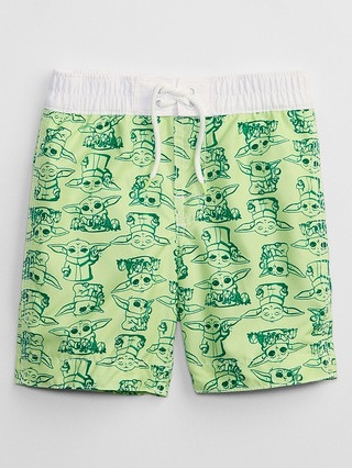 babyGap | Disney Star Wars™ The Child Swim Trunks | Gap Factory