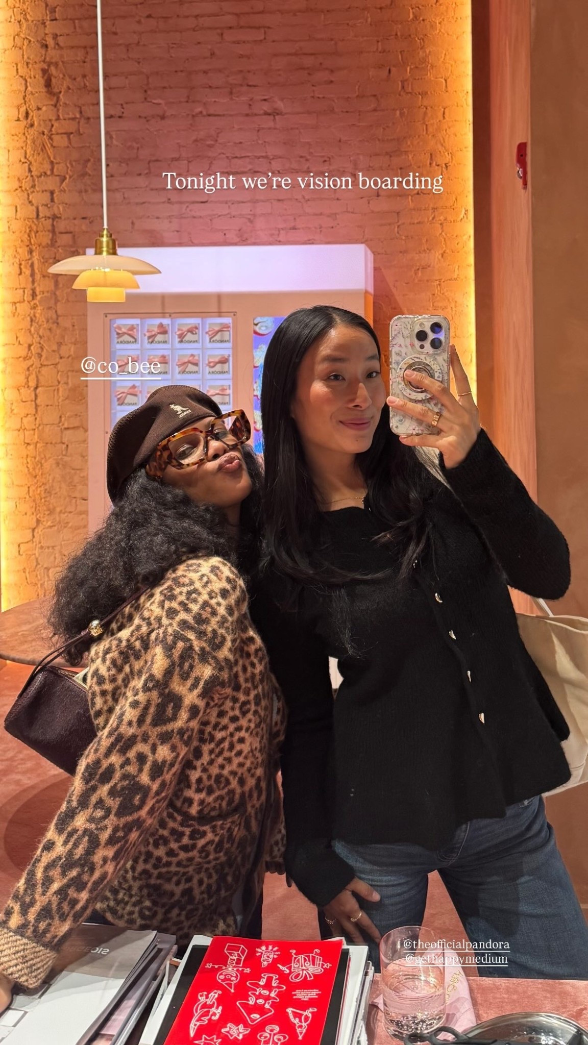 @co_bee  Tonight we’re vision boarding  @theofficialpandora @gethappymedium