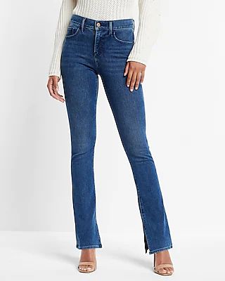 Mid Rise Medium Wash Skyscraper Jeans | Express