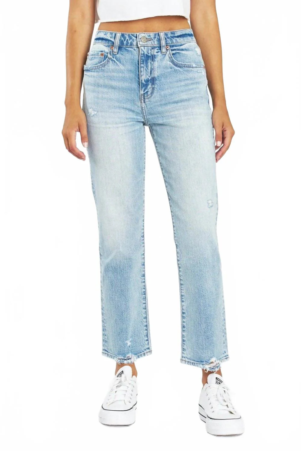 Hi-Rise Straight Up Jean In High Key | Shop Simon