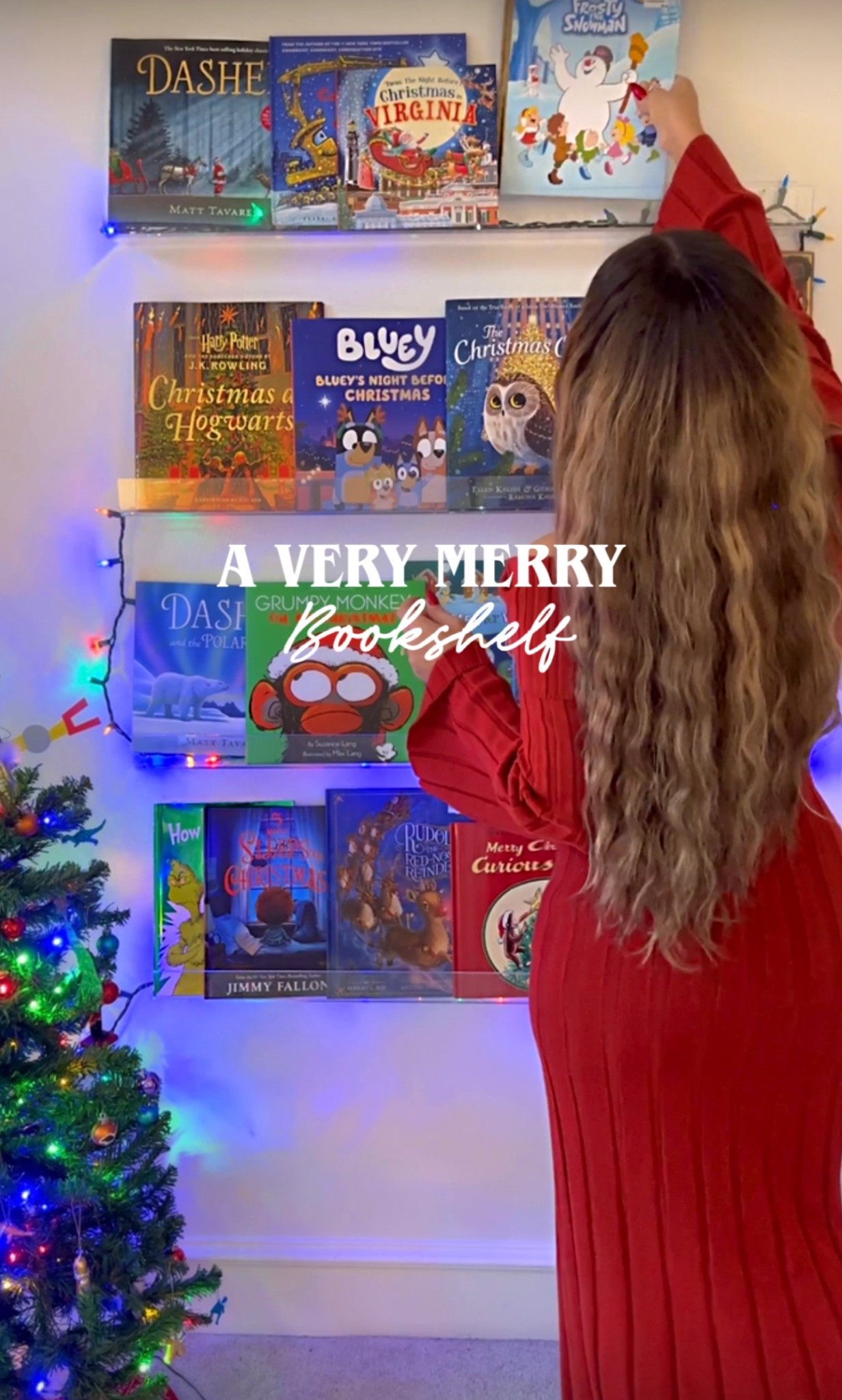 My favorite acrylic book shelves and favorite Christmas stories 

#LTKGiftGuide #LTKHome #LTKHoliday