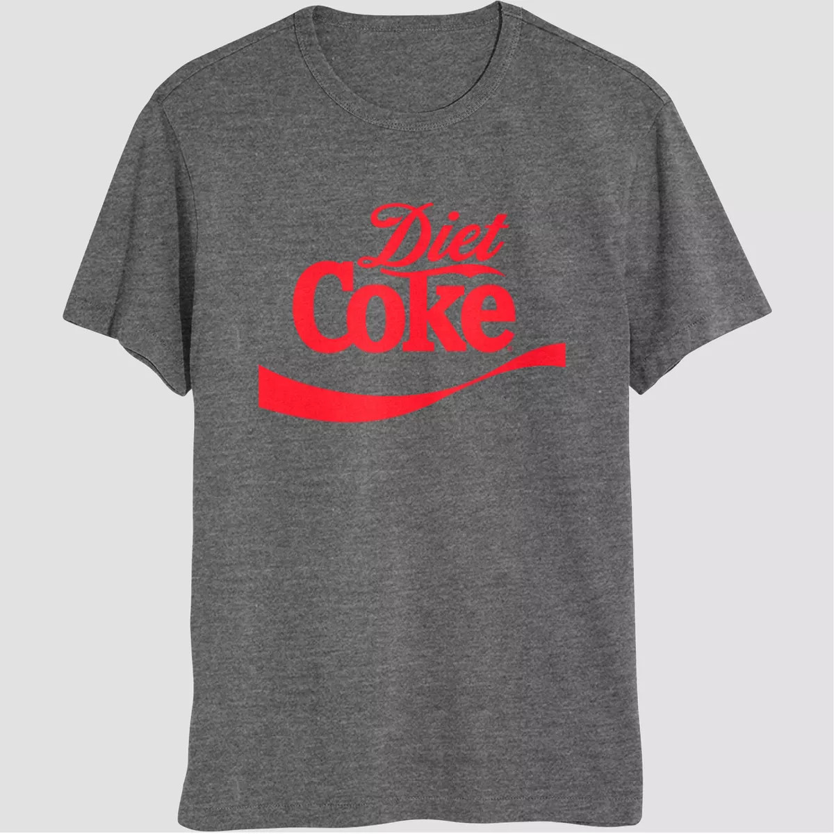 Men's Diet Coke Crewneck Graphic T-Shirt - Charcoal Gray | Target