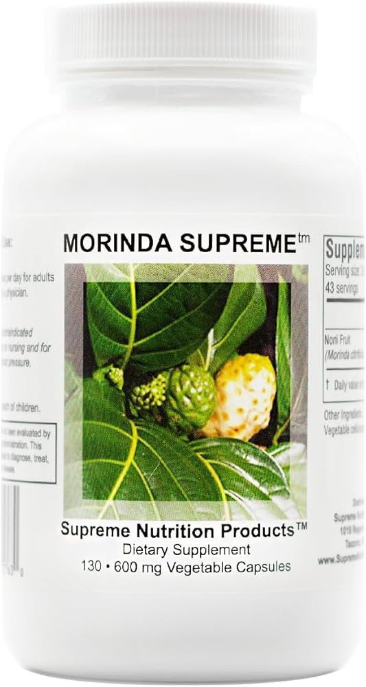 Supreme Nutrition Morinda Supreme, 130 Whole Noni Fruit Capsules | Amazon (US)