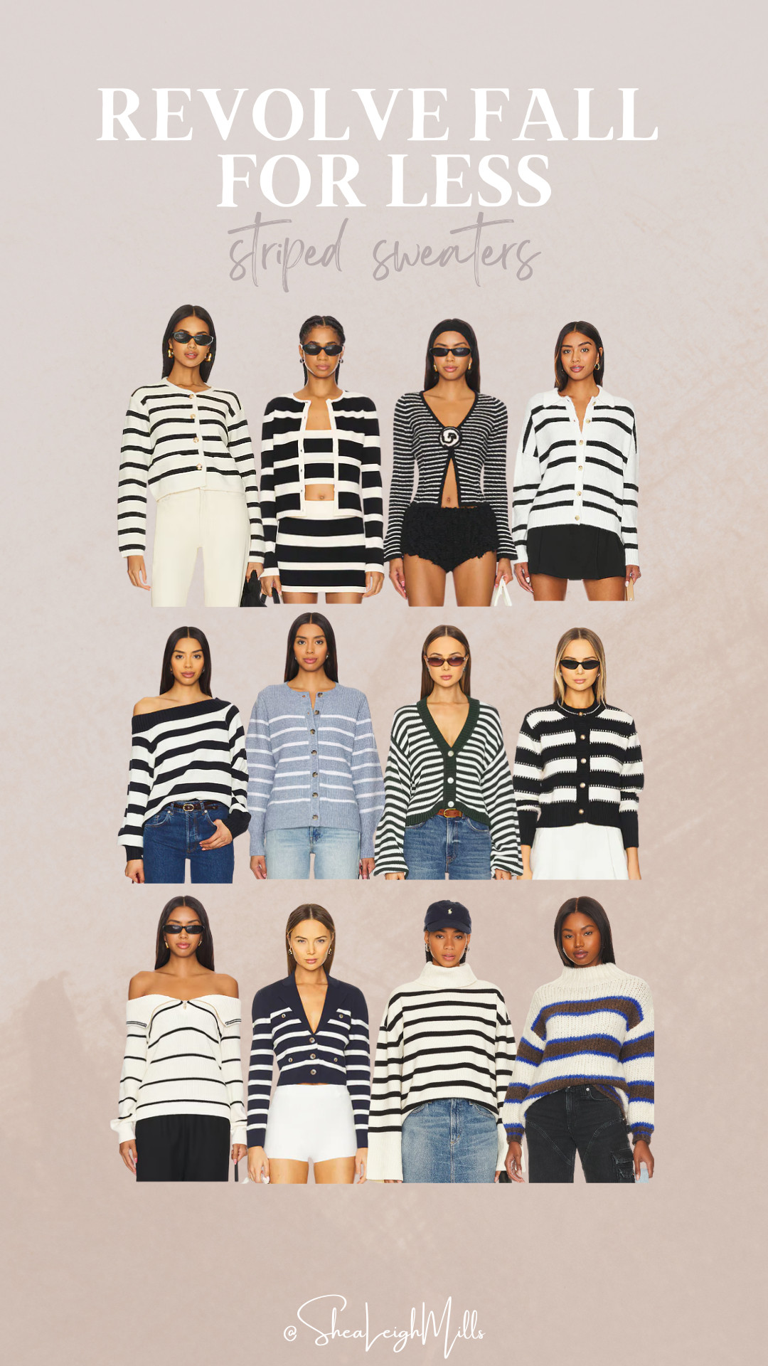 Stripes are always in style! These Revolve striped sweaters give you an effortlessly elevated look, perfect for layering or wearing solo this fall. 

 #StripedSweater #Revolve #FallStyle