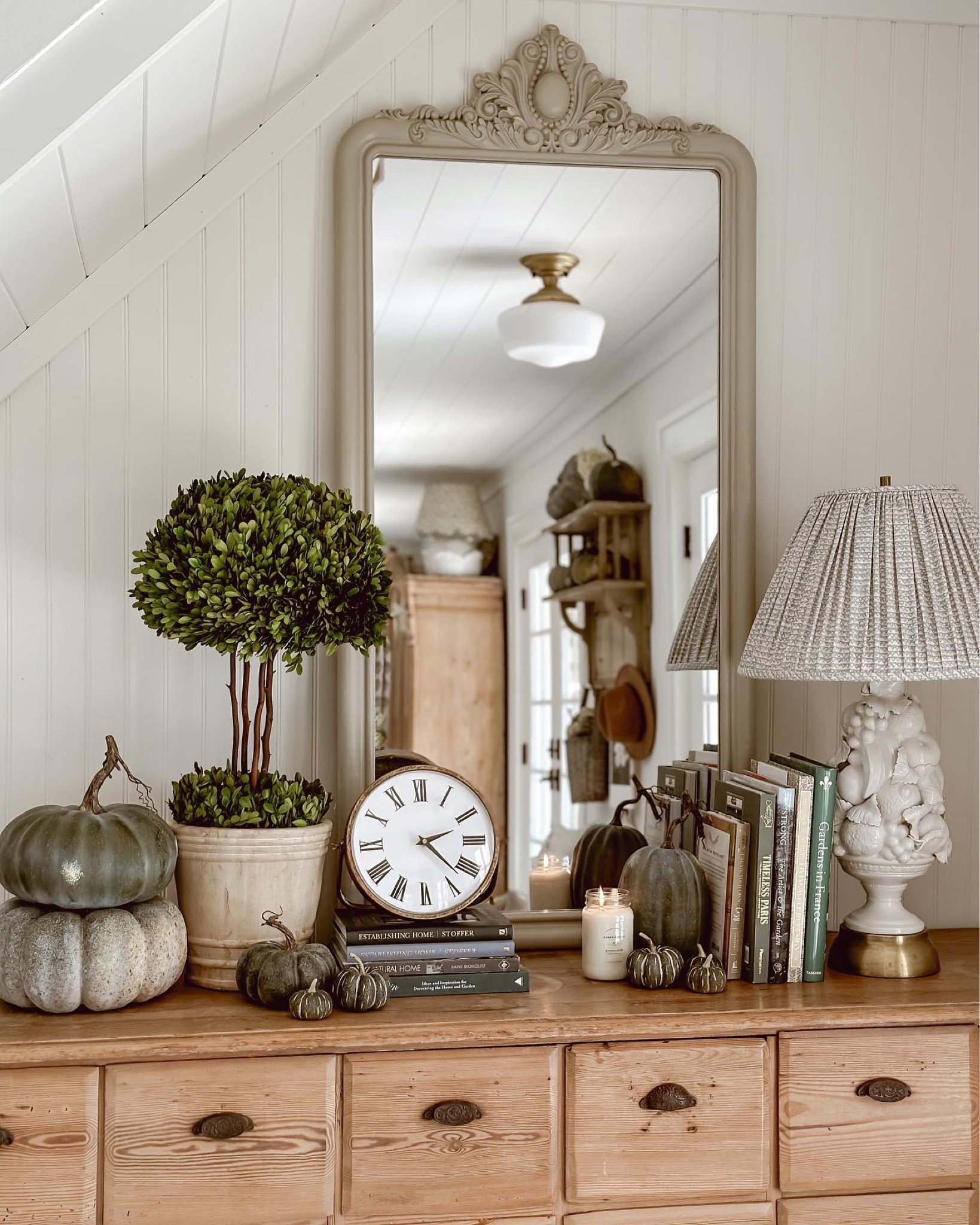 A cozy little setup with one of my FAVORITE items from my qvc line! This mirror is stunning raw wood & painted!! 

#LTKFind #LTKhome #LTKstyletip