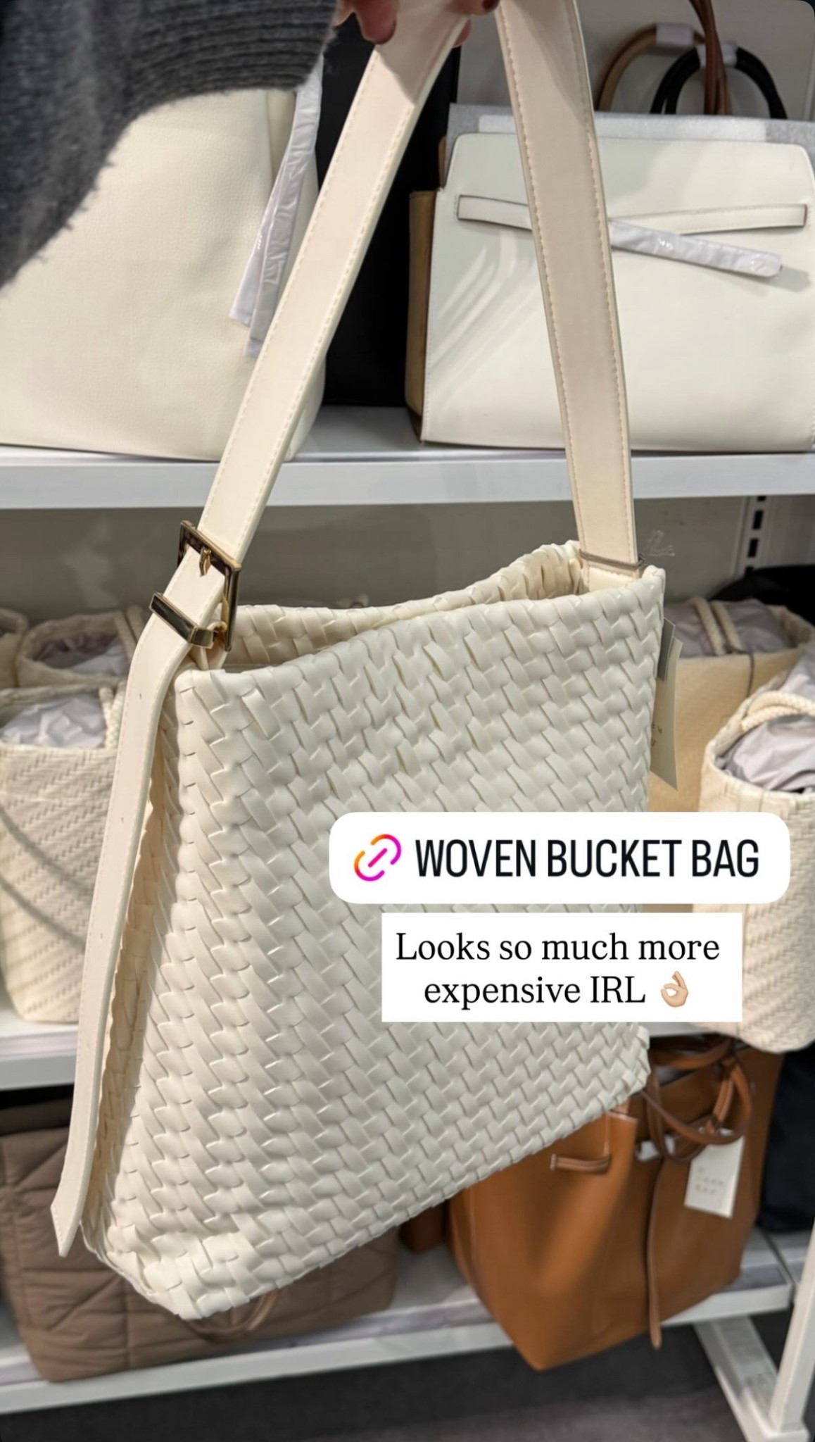 This woven bucket bag looks so much more expensive than it actually is! 😍

#LTKdayinmylife #LTKValentine #LTKootd
