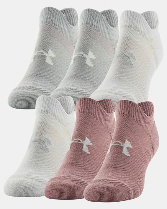 Women's UA Cushioned 6-Pack No Show Socks | Under Armour | Under Armour (US)