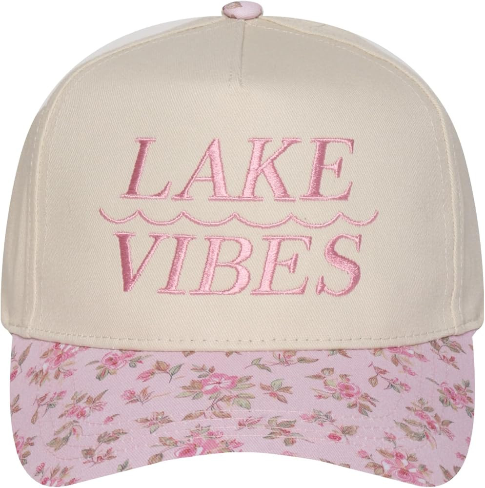 Beach Party Coastal Lake 5-Panel Embroidered Cotton Trucker Hat Adjustable Snapback Cap for Men a... | Amazon (US)