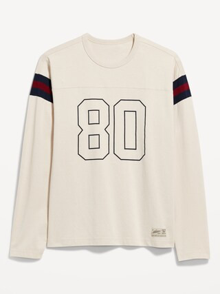 Heavyweight Long-Sleeve Football-Style T-Shirt | Old Navy (US)