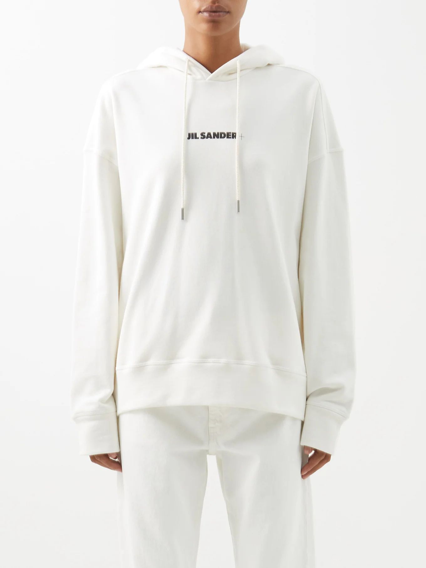 Logo-print cotton hooded sweatshirt | Jil Sander | Matches (UK)