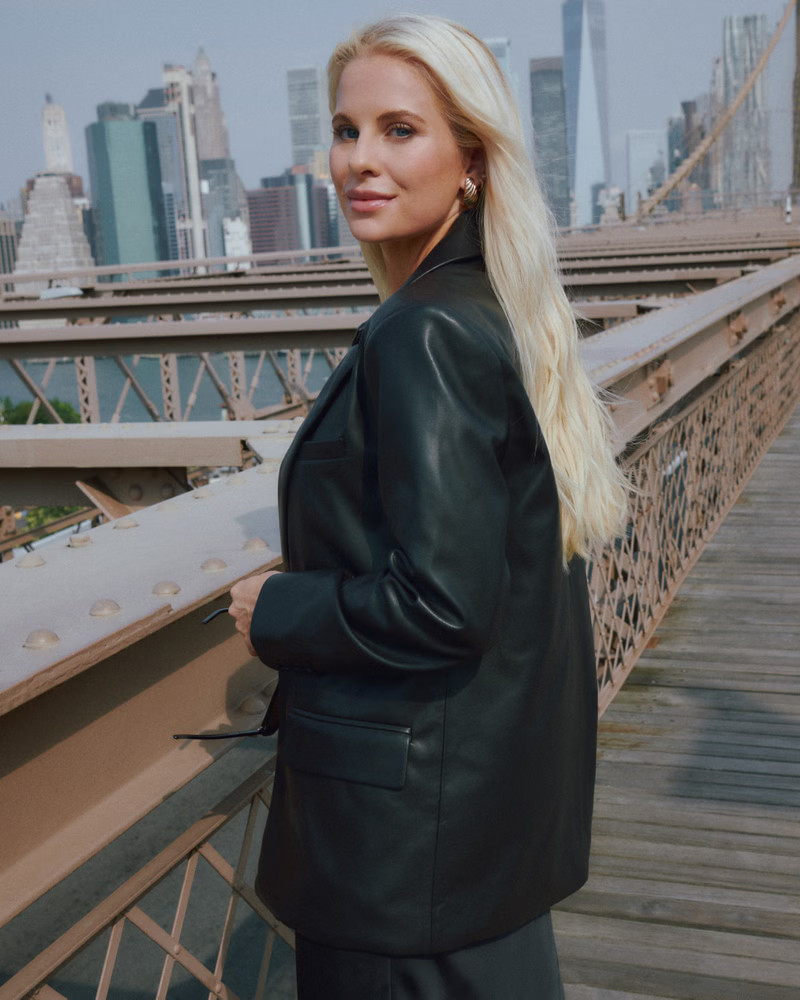 Boyfriend Vegan Leather Blazer | Abercrombie & Fitch (US)