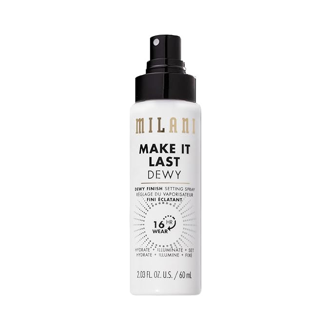 Milani Setting Spray + Primer, Make It Last Dewy - Dewy Finish Moisturizing Formula for Glow on t... | Amazon (US)