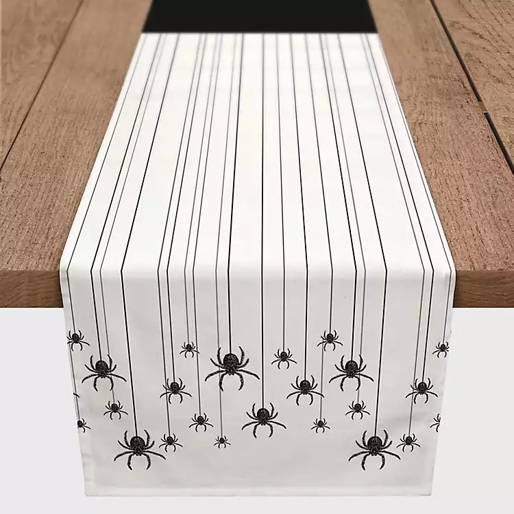 Hanging Spiders Halloween Table Runner | Kirkland's Home