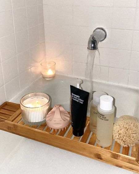 Bath time night time skincare routine #nighttimeskincare #skincare #skincareroutine #bathroutine
