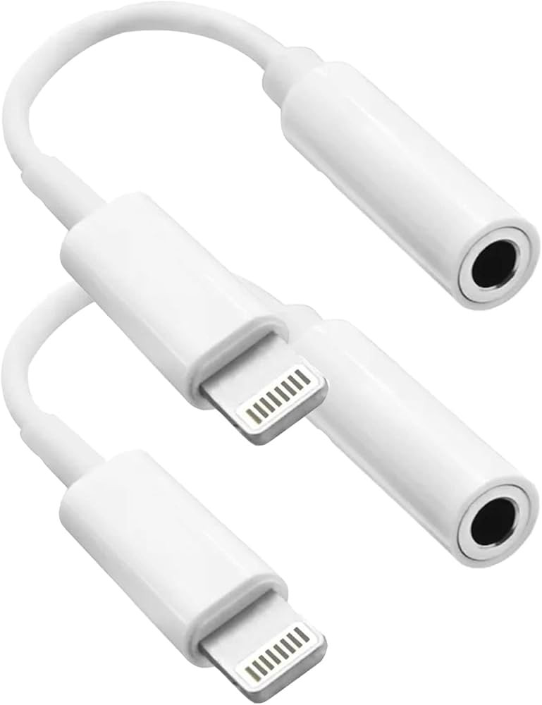 [Apple MFi Certified] 2 Pack for iPhone 3.5mm Headphones Adapter, Lightning to 3.5 mm Headphone/E... | Amazon (US)
