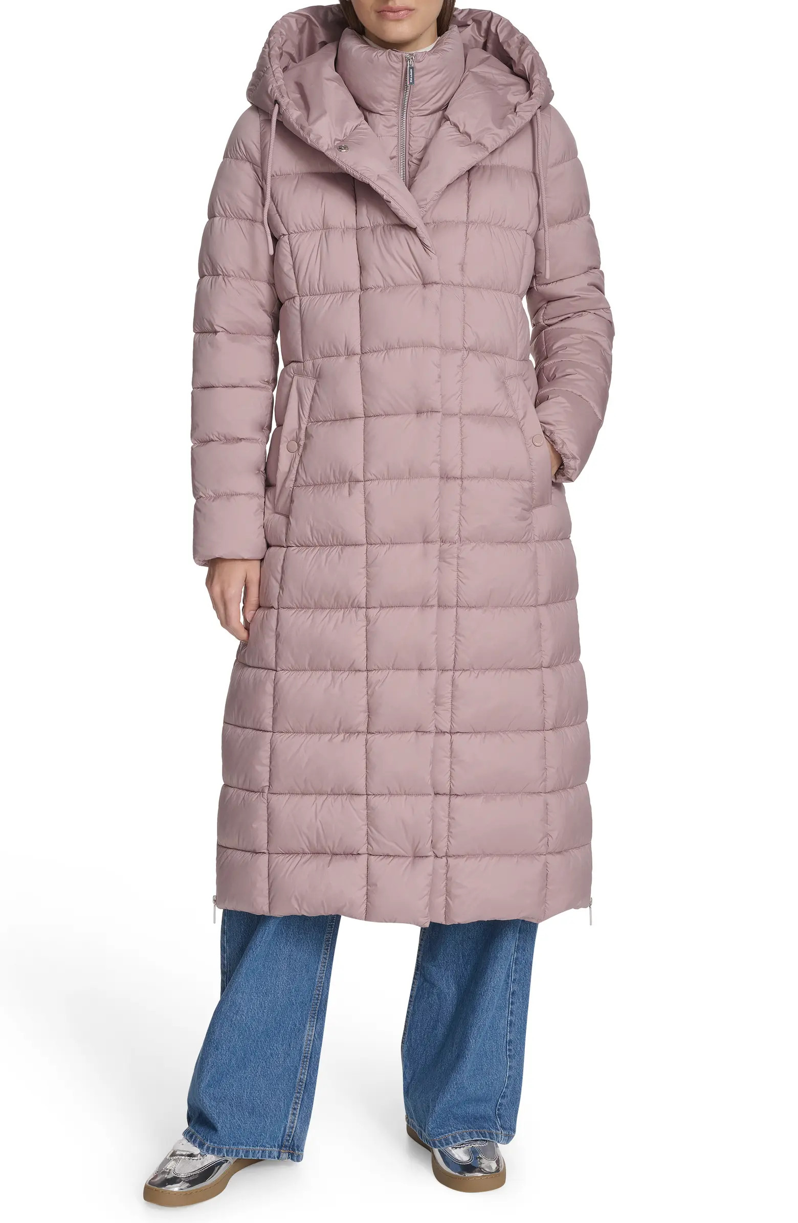 Water Resistant Stadium Length Quilted Puffer Coat | Nordstrom