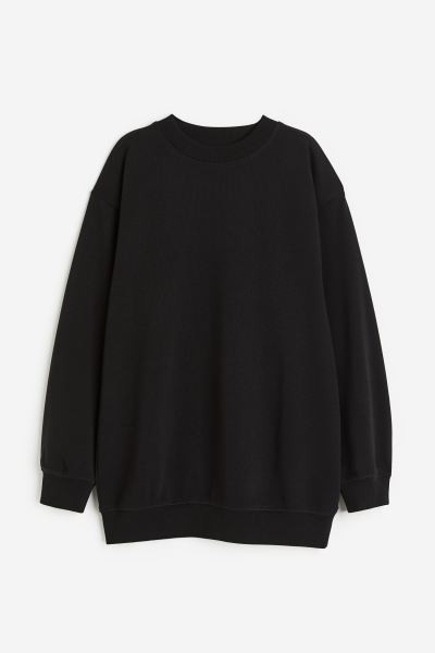 Oversized Sweatshirt - Black - Kids | H&M US | H&M (US + CA)