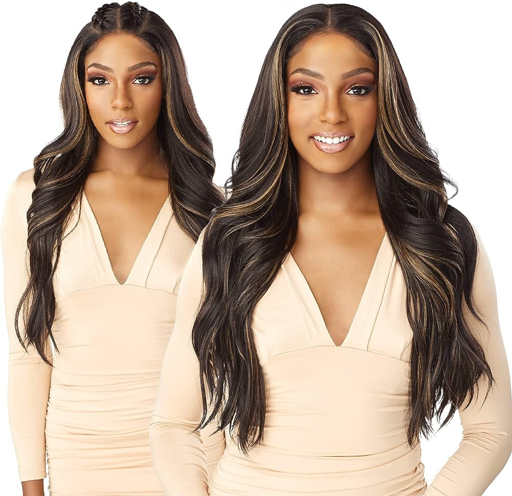 Sensationnel WHAT LACE 13x6 Wigs - Cloud 9 Synthetic Hair Hand Tied Natural Preplucked Hairline I... | Amazon (US)