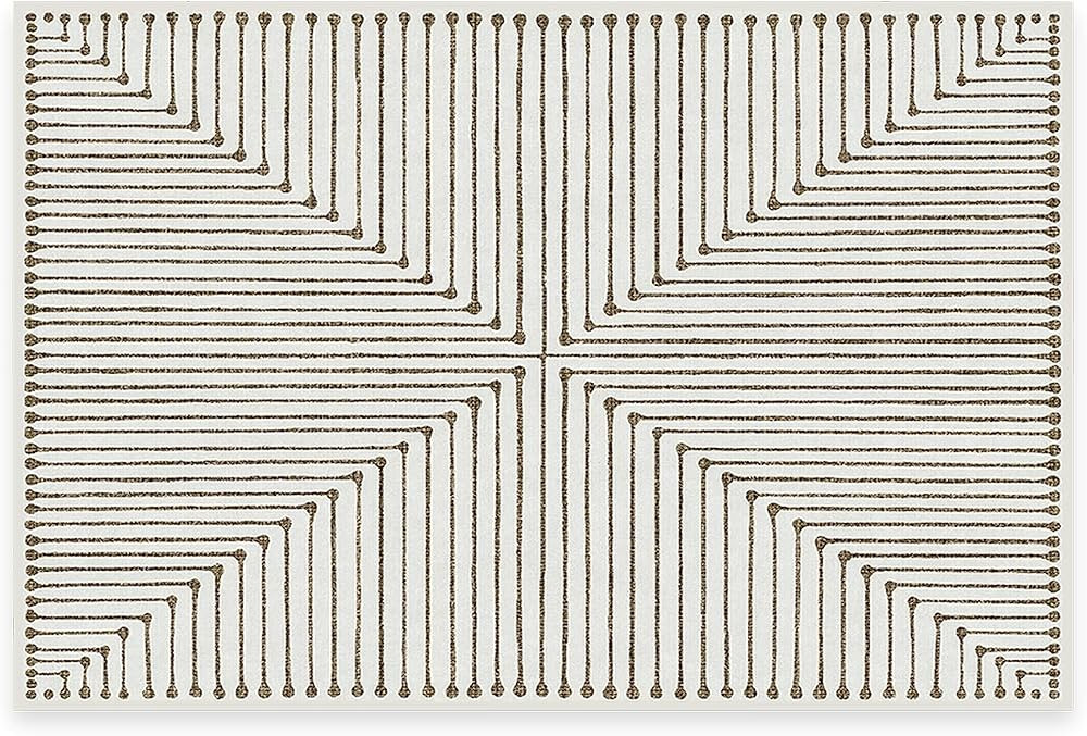 RUGGABLE x Jonathan Adler Washable Rugs 2x3 - Non Slip, Contemporary, Geometric Machine Washable ... | Amazon (US)