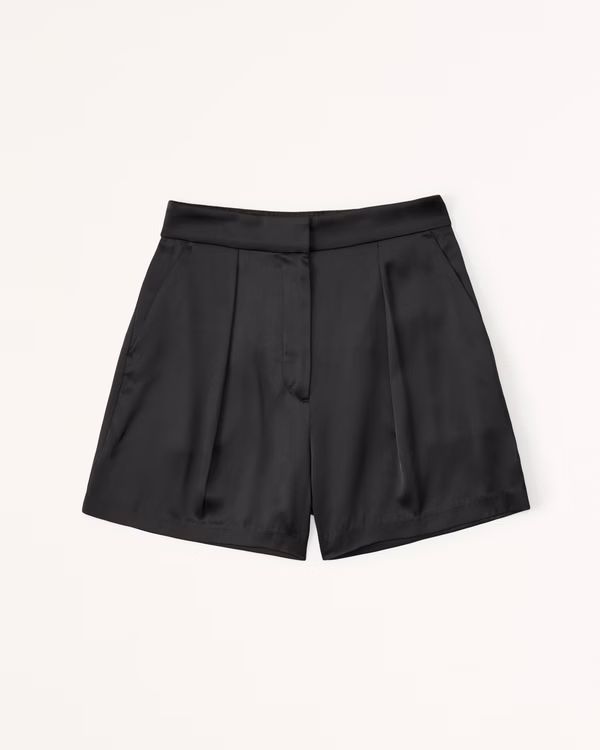 High Rise Satin Short | Abercrombie & Fitch (US)