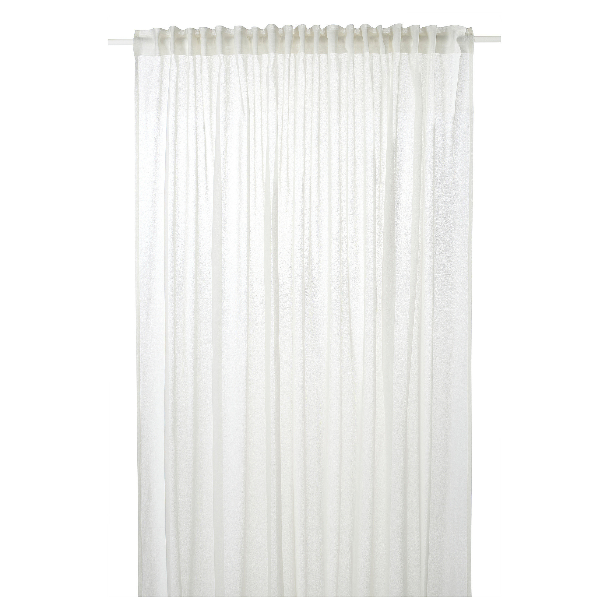 STOCKHOLM 2025 Gardinenstore, 1 Schal, elfenbeinweiß/mit Gardinenband, 300x300 cm | IKEA (DE)