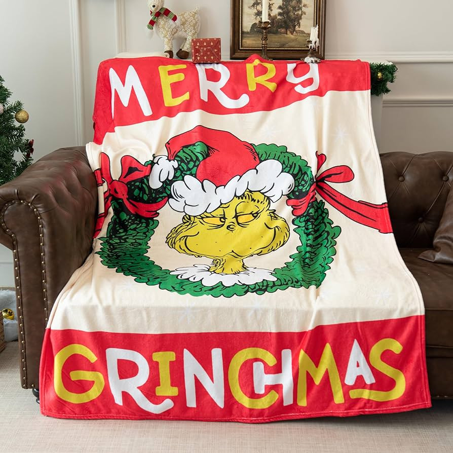 Grinch Blanket for Christmas - 50" x 70", Ultra Soft & Warm 300 GSM Fabric - Perfect Fleece Throw... | Amazon (US)