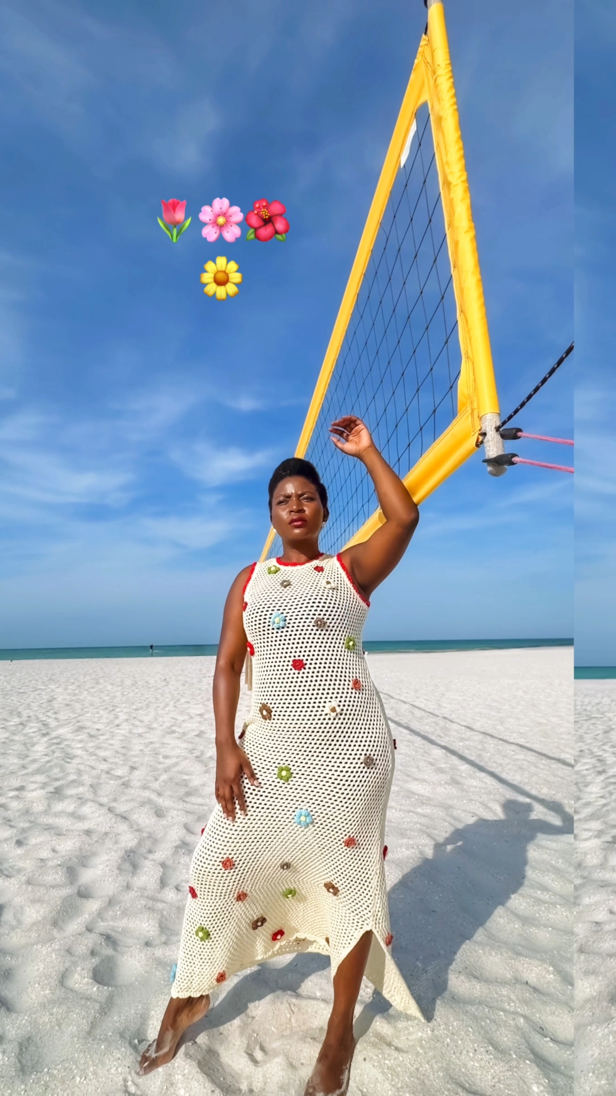 Current obsession: this crochet Flor Maxi dress from Callahan. 

It’s the perfect beach cover-up for today’s sunny walk on Upham Beach, FL.

And just when I thought it couldn't get any better, I added a pair of fabulous red heels, transforming it into the perfect brunch dress. 🍓🍹 The pop of color against the delicate crochet is just *chef's kiss*.

Here are some beach cover ups I love 

#LTKFindsUnder100 #LTKStyleTip #LTKSeasonal