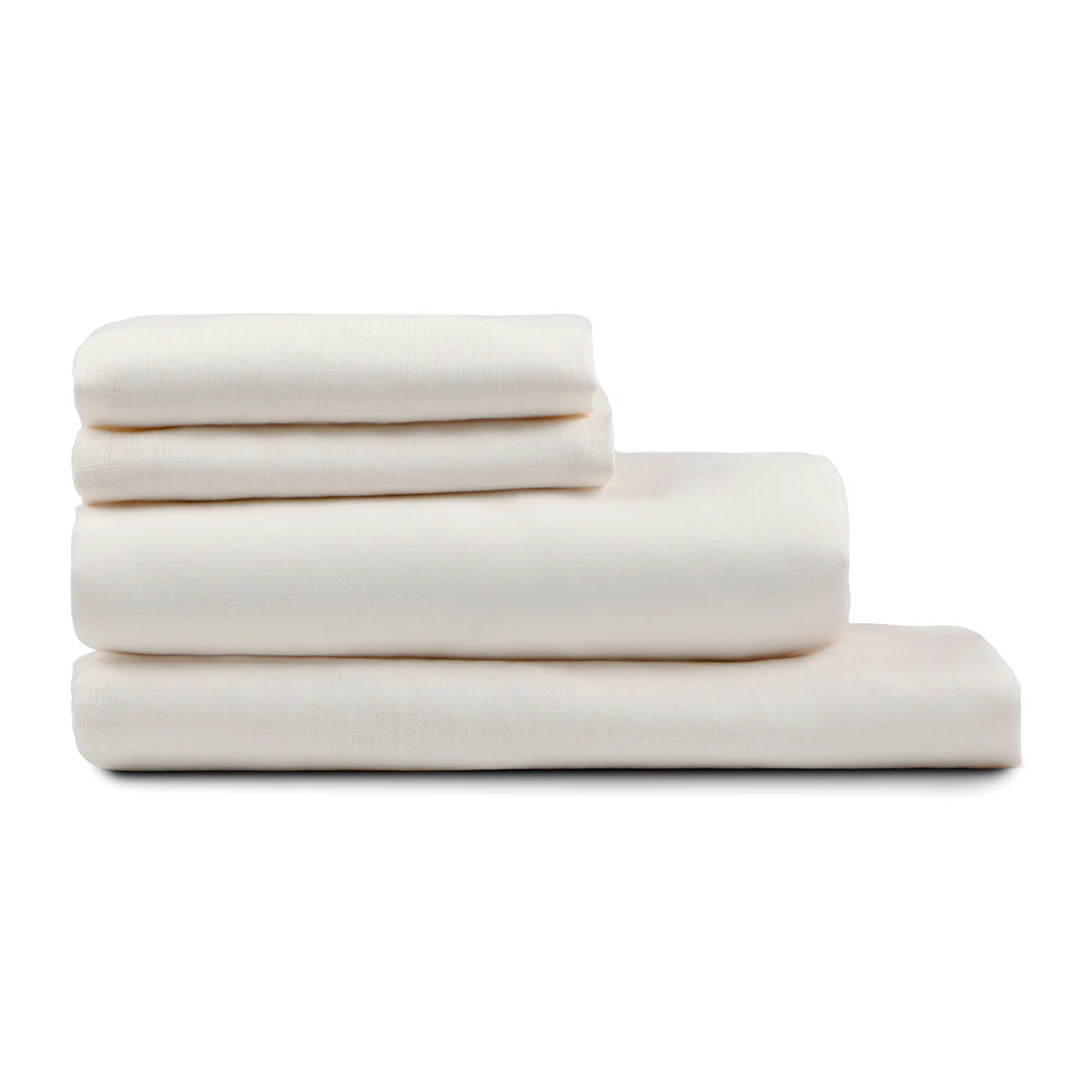 Alto King Linen Sheet Set - Ivory White | Article