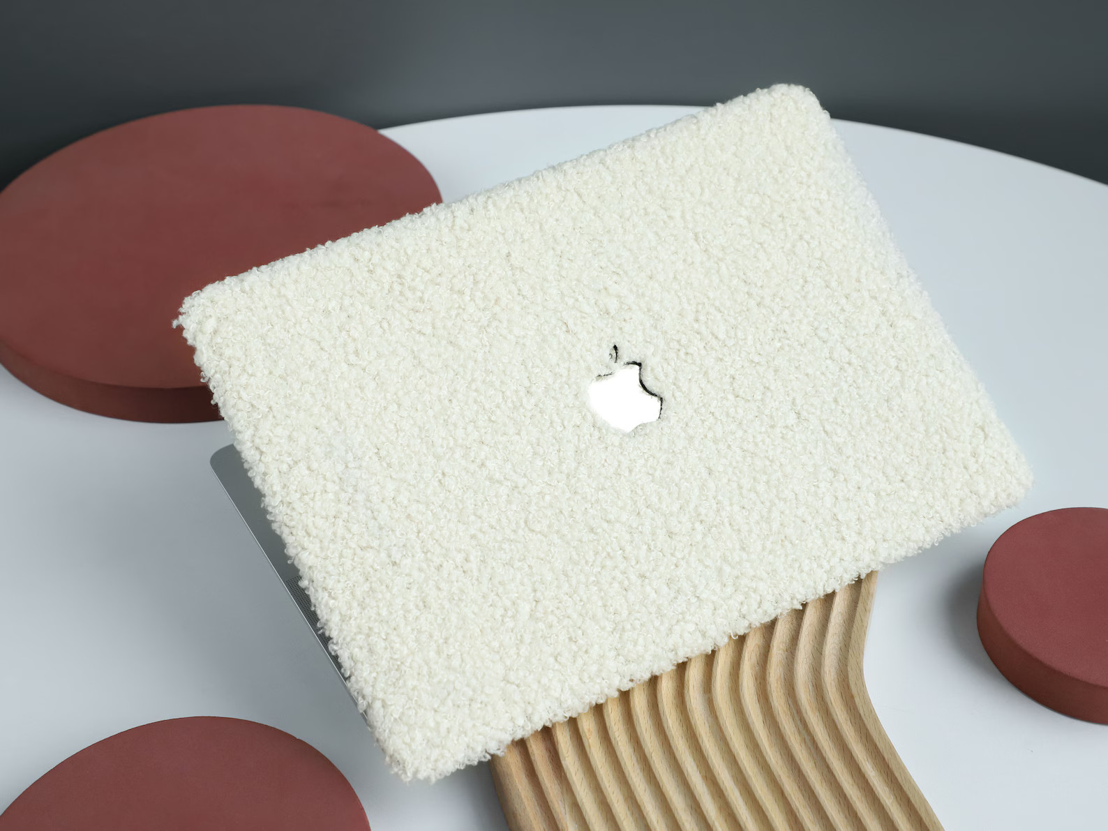 Velvet Milky Beige Hard Case Cover for MacBook Air 13 MacBook Pro 13 14 16 15 Air 13 12 Inch Lapt... | Etsy (US)