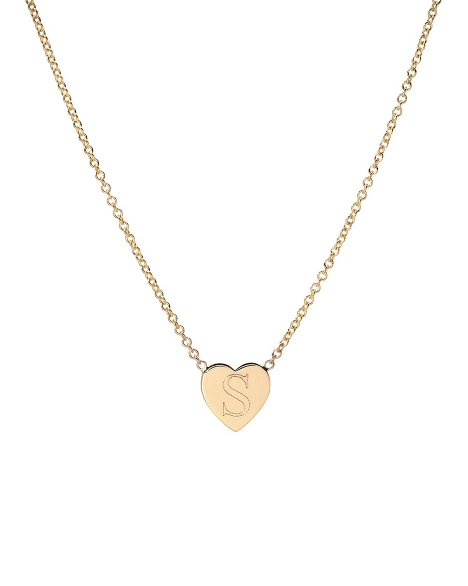 14k Gold Initial Heart Necklace | Neiman Marcus
