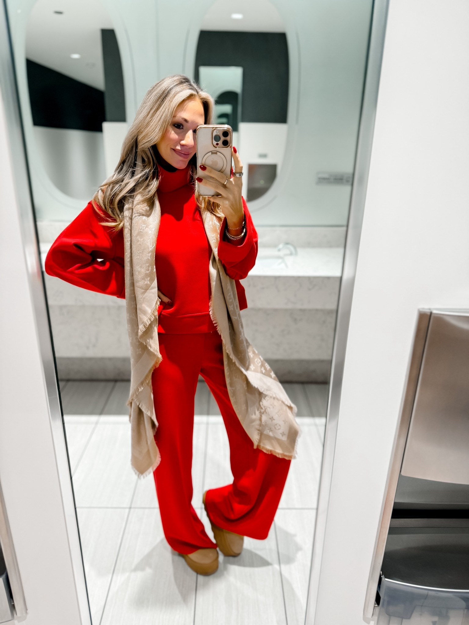 Spanx travel set! This set is a splurge but oh so worth it! Fabric is the air essential material so it feels amazing! Wearing an xs in top and xs regular length in pants. I’m 5’3 for reference! 









Travel set. Travel outfit. Travel style  

#LTKPetite #LTKHoliday #LTKTravel