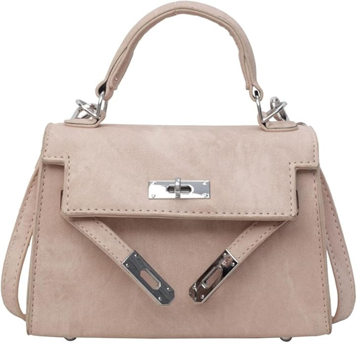 Women Designer Small Leather Top Handle Satchel Detachable Shoulder Strap Crossbody Bag | Amazon (US)