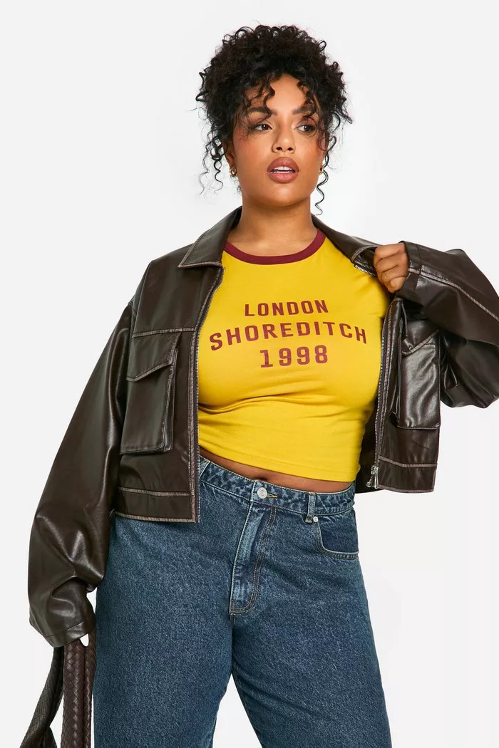 PLUS LONDON SHOREDITCH SLOGAN BABY T-SHIRT | boohoo (US & Canada)