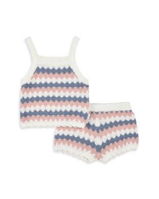 Girls' Faux Crochet Knit Top & Shorts Set - Baby | Bloomingdale's (US)