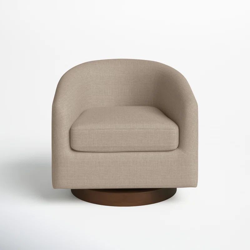 Bennett Upholstered Swivel Barrel Chair | Wayfair North America