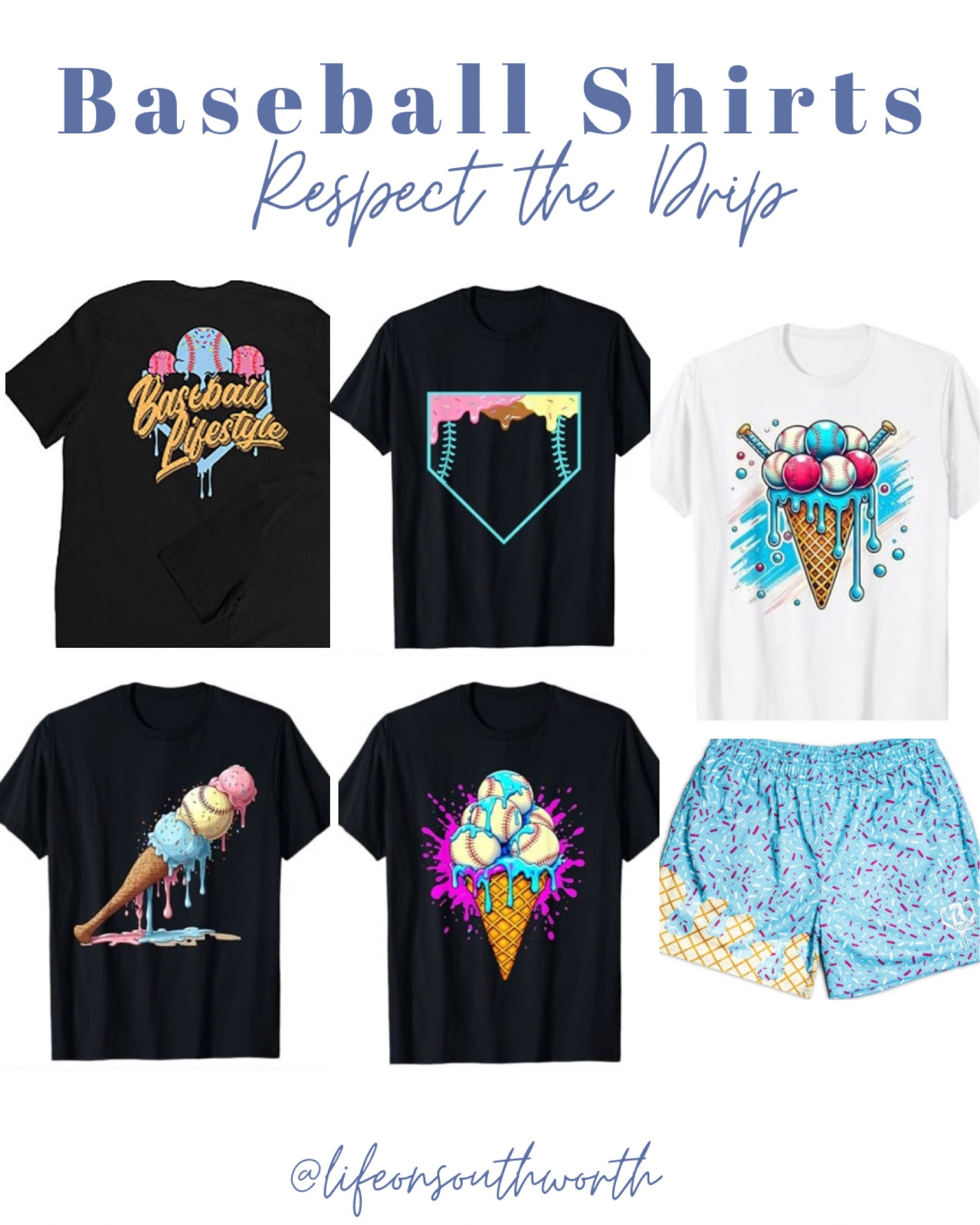 Baseball season is here and so is the “drip”. Your baseball or softball player will love these ice cream themed ball shirts. Fun colors for spring & summer too! Linking some “drip” too! 

#LTKKids #LTKActive #LTKFindsUnder50