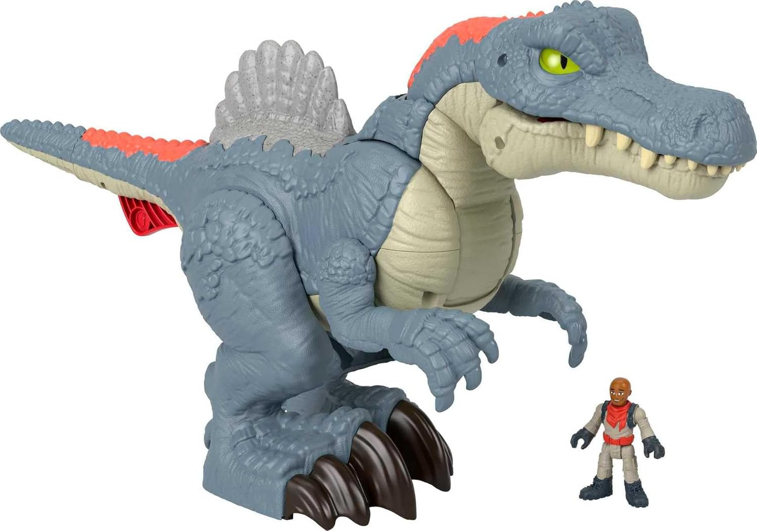 Imaginext Jurassic World Dinosaur Toy Ultra Snap Spinosaurus with Lights Sounds & Chomping Action... | Amazon (US)