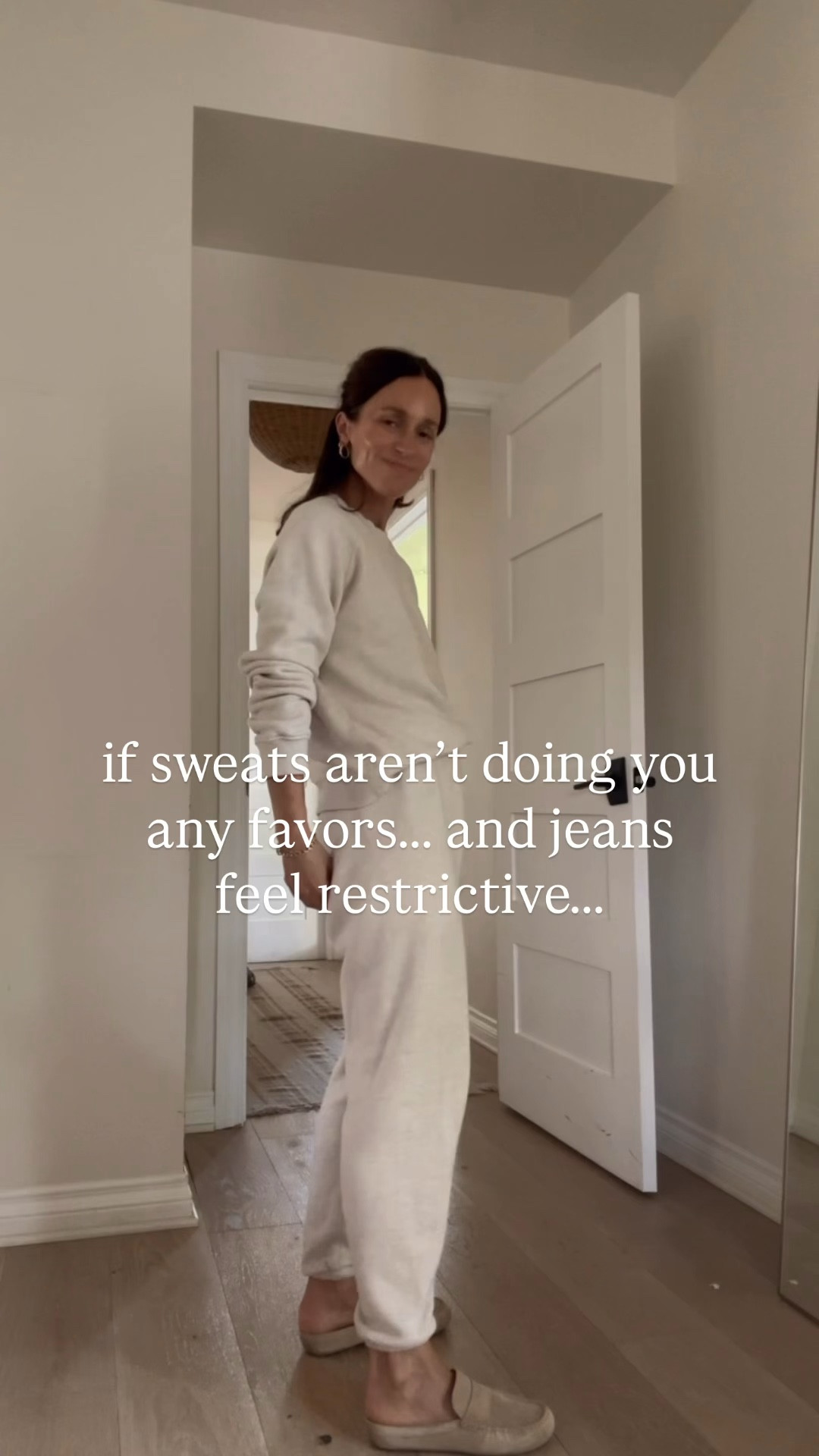 I don’t always want to wear jeans… but I also don’t want to default to sweatpants.
These have been my spring in-between lately — easy, comfortable, lightweight, but still feel put together.
I’ve been reaching for them on repeat with simple knits, tees, sandals, and flats. Oh, and they’re great for traveling since they don’t lose their shape. 
Comment PANTS and I’ll DM you the details.

#LTKPetite #LTKOver40