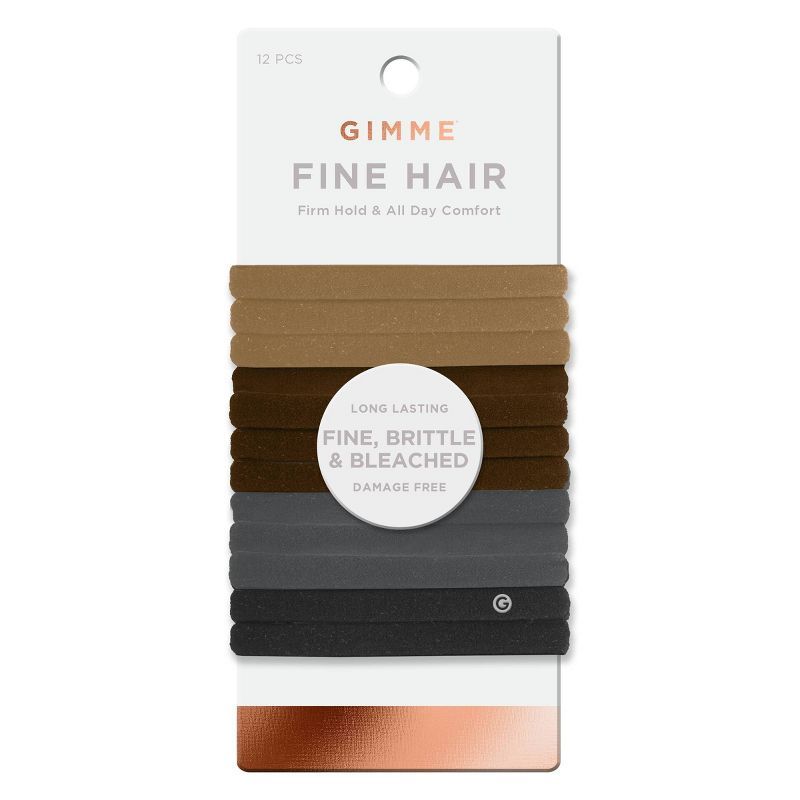 Gimme Beauty Fine Hair Bands - 12ct | Target