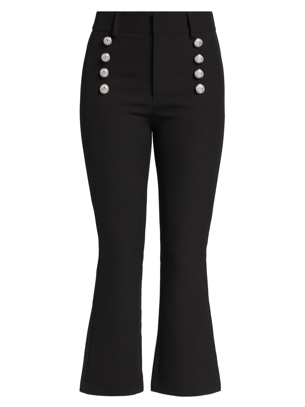 Women's Amirah Crepe Kick-Flare Crop Pants - Black - Size 4 | Saks Fifth Avenue